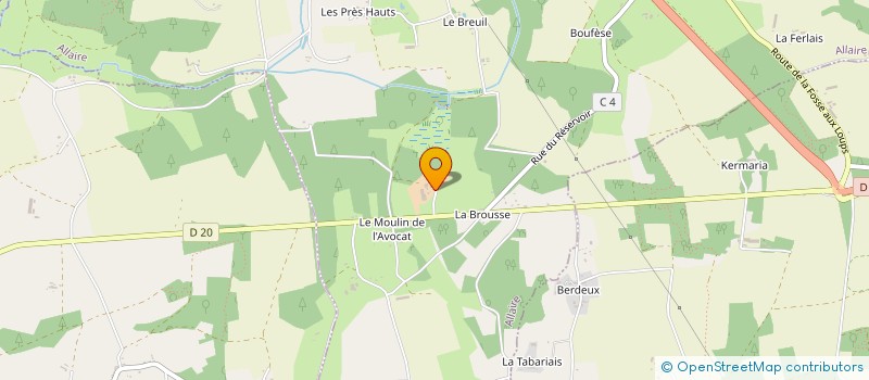 localisation de l'entreprise LECLERC-RYO à ALLAIRE
