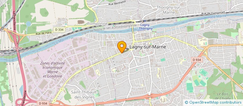 localisation de l'entreprise LECLERC SALWA  POMPONNE