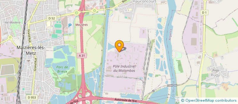 localisation de l'entreprise LECLERC SAS  HAUCONCOURT