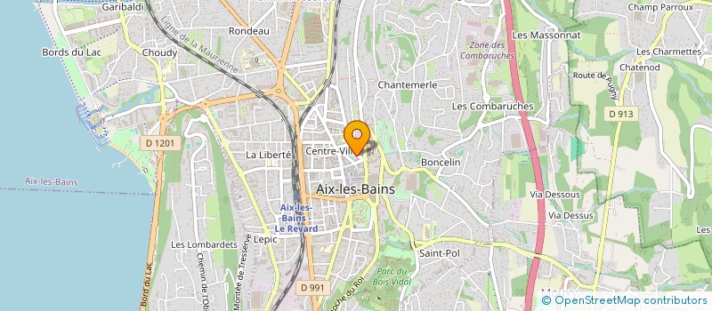 localisation de l'entreprise LECLERC VILLARD  AIX-LES-BAINS