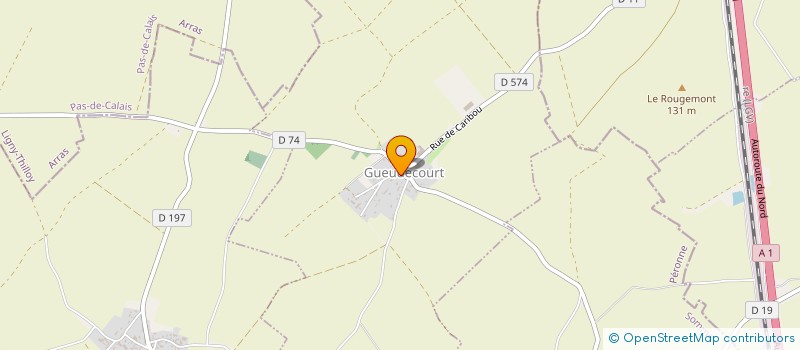 localisation de l'entreprise LECLERCQ  GUEUDECOURT