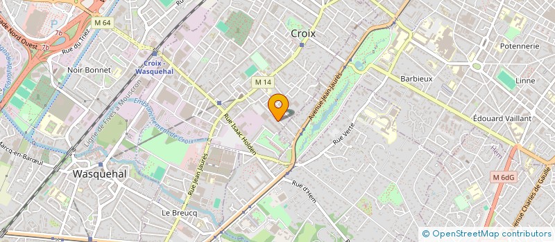 localisation de l'entreprise LECLERCQ ET TAZIR ARCHITECTES BATISSEURS  CROIX