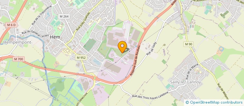 localisation de l'entreprise LECLERCQ LEROUX à HEM