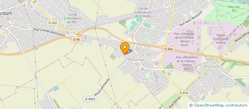 localisation de l'entreprise LECLERCQ MATERIAUX à ROUVROY
