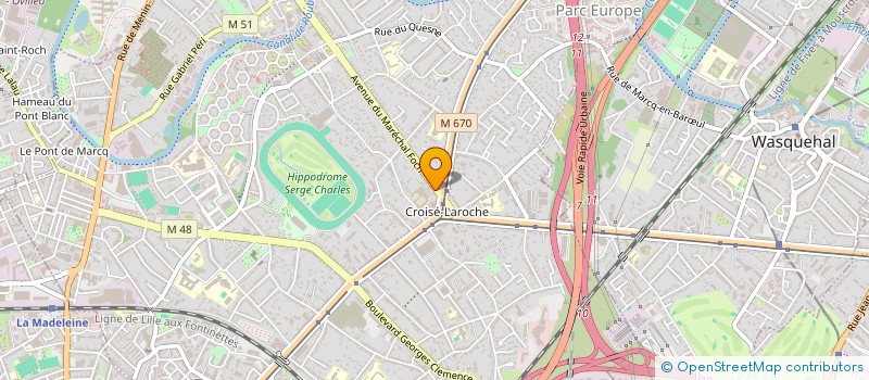 localisation de l'entreprise LECLERCQ MAXENCE à MARCQ-EN-BARŒUL