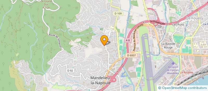 localisation de l'entreprise LECLERCQ PAYSAGES  MANDELIEU-LA-NAPOULE