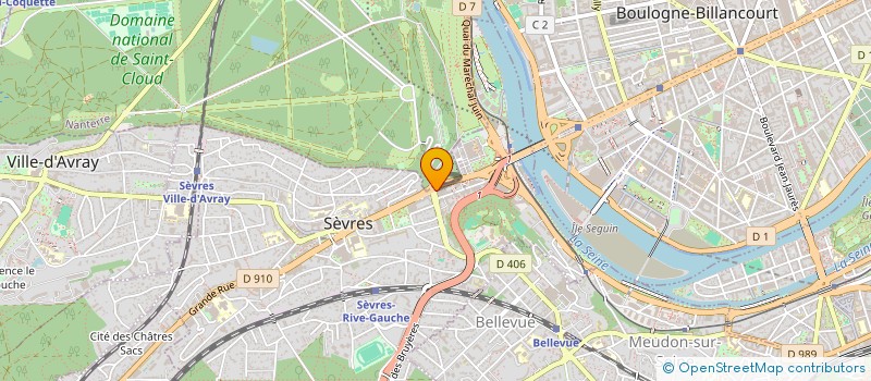localisation de l'entreprise LECLERDIS à SEVRES
