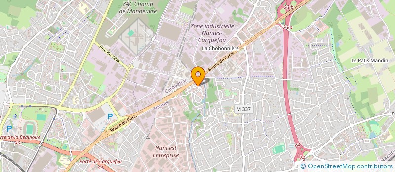 localisation de l'entreprise LECLICWEB.COM à NANTES