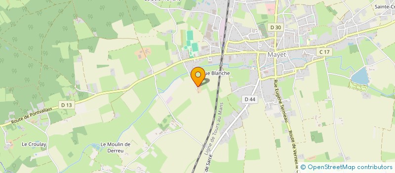 localisation de l'entreprise LECLOU BATIMENT  MAYET