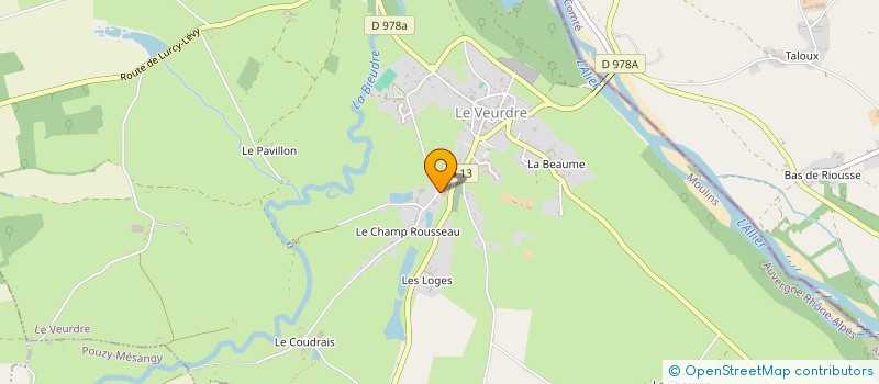 localisation de l'entreprise LECLUBAFFAIRES  LE VEURDRE