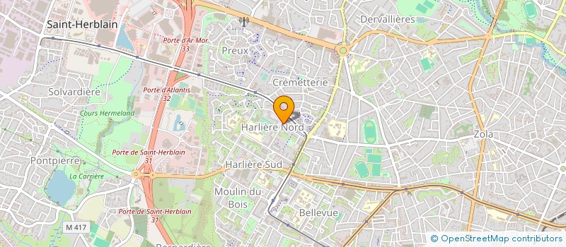 localisation de l'entreprise LECLUSE AUTOMOBILES NANTES à ST-HERBLAIN