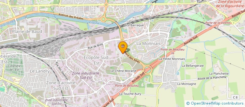 localisation de l'entreprise LECLUSE AUTOMOBILES RENNES  CESSON-SEVIGNE