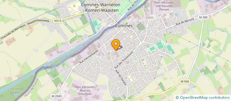 localisation de l'entreprise LECLUSE SERAX à COMINES