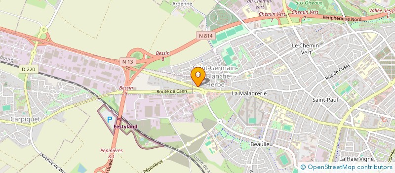 localisation de l'entreprise LECLUZE AUTOMOBILE à CAEN