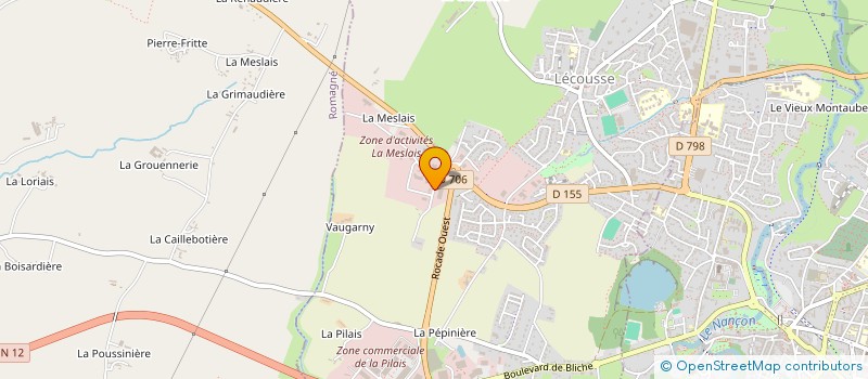 localisation de l'entreprise LECMA  LECOUSSE