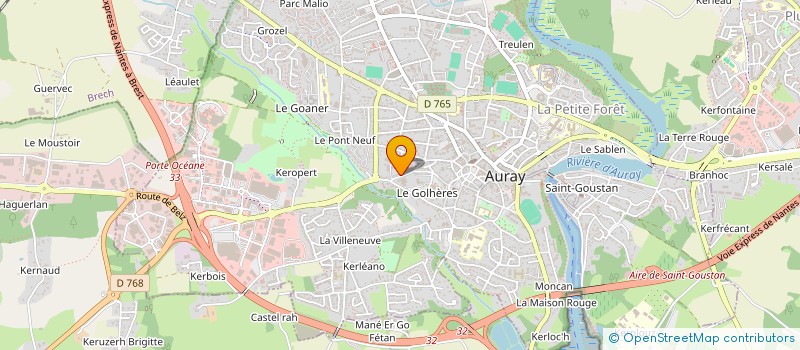 localisation de l'entreprise LECO AND CO à AURAY