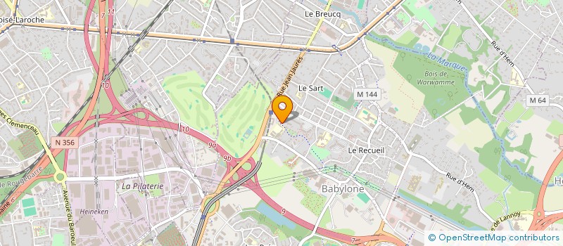 localisation de l'entreprise LECOBAT  VILLENEUVE-D'ASCQ