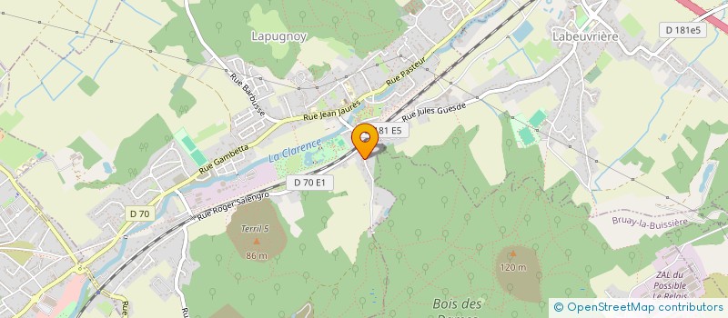 localisation de l'entreprise LECOCQ GASTON  LAPUGNOY