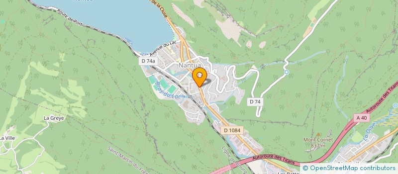 localisation de l'entreprise LECOCQ IMMOBILIER à NANTUA