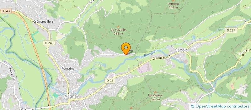 localisation de l'entreprise LECOEUR DE PIERRE  VAGNEY