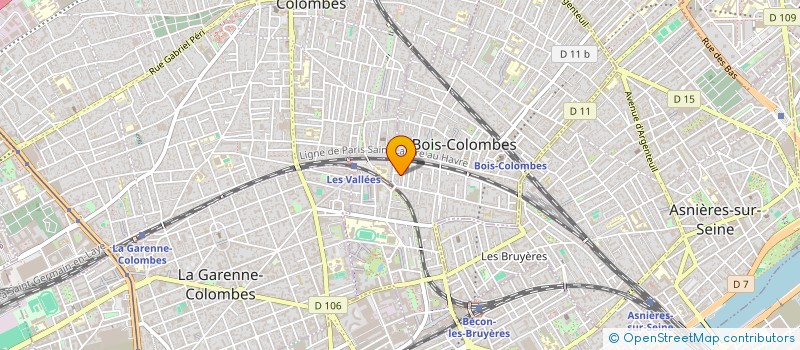 localisation de l'entreprise LECOEUR DECO à BOIS-COLOMBES