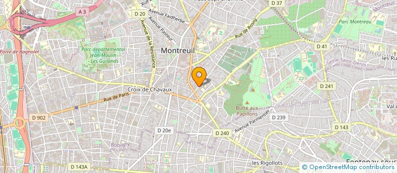 localisation de l'entreprise LECOEUR ETUMAN à MONTREUIL