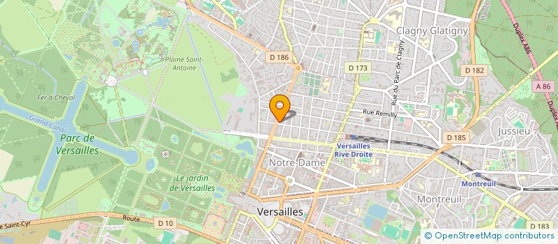 localisation de l'entreprise LECOEUR RAVON ASSOCIES à VERSAILLES