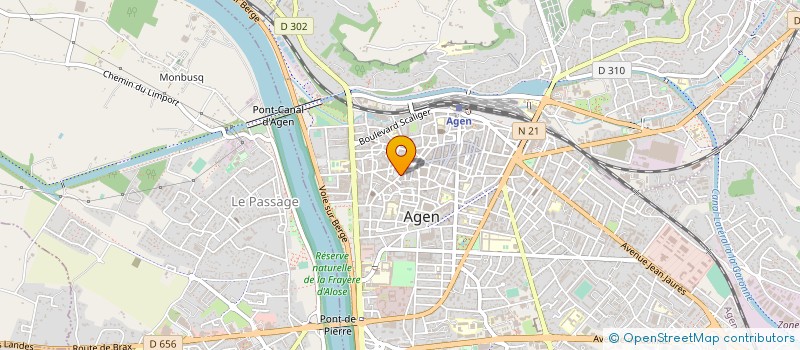 localisation de l'entreprise LECOINSAUVAGE à AGEN