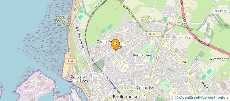 localisation de l'entreprise LECOINTE LEFEVRE  BOULOGNE-SUR-MER