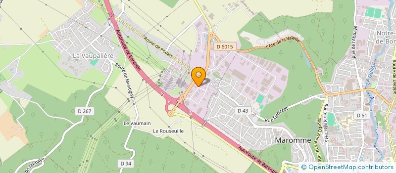 localisation de l'entreprise LECOINTE-TRAITEUR à LA VAUPALIERE