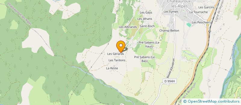 localisation de l'entreprise LECOLIB  CHATEAUROUX-LES-ALPES