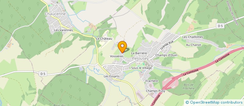 localisation de l'entreprise LECOMORINE  PELOUSEY