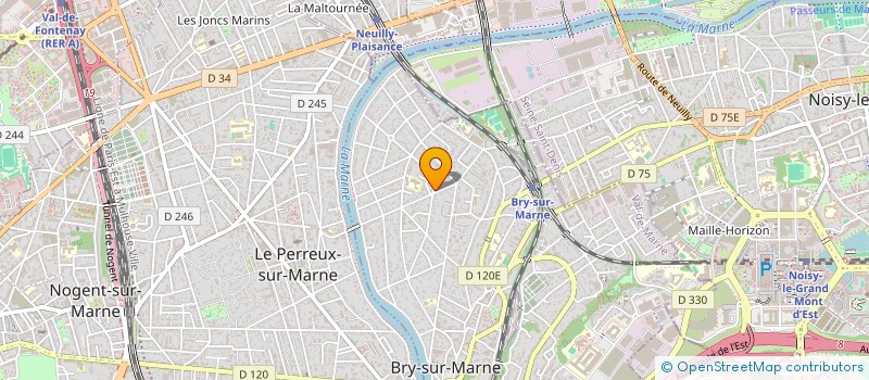 localisation de l'entreprise LECOMTE 15 à BRY-SUR-MARNE