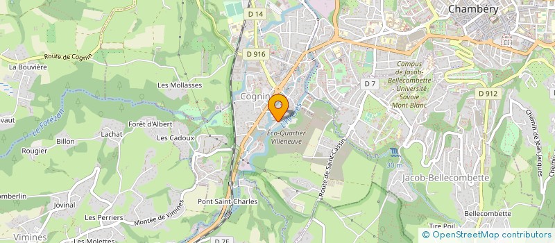 localisation de l'entreprise LECOMTE à COGNIN