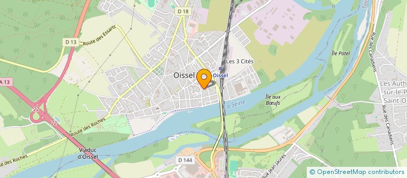 localisation de l'entreprise LECOMTE à OISSEL