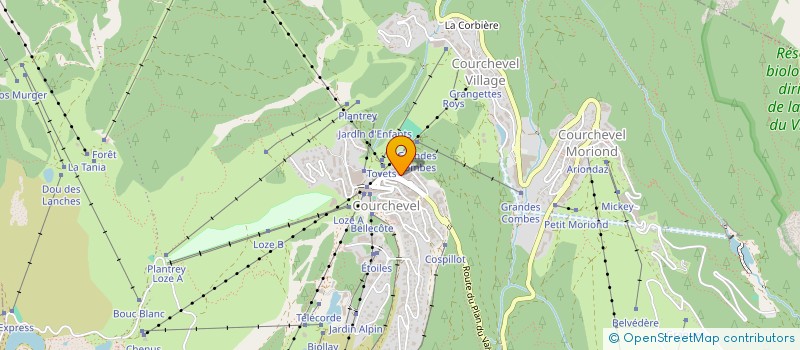 localisation de l'entreprise LECOMTE à COURCHEVEL