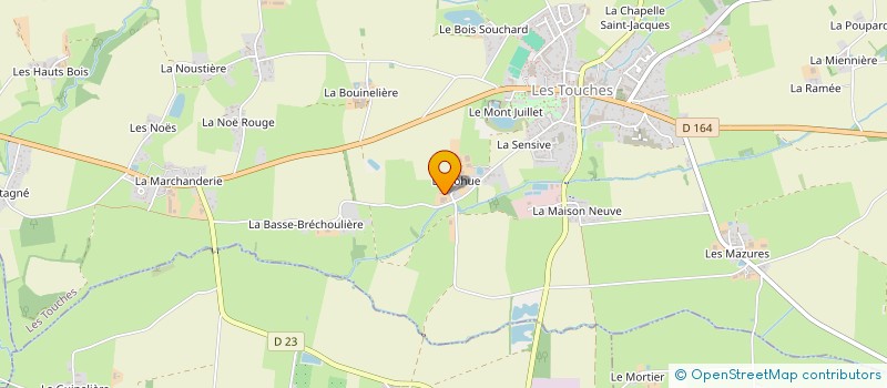 localisation de l'entreprise LECOMTE à LES TOUCHES