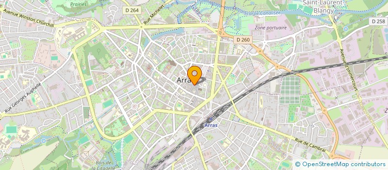 localisation de l'entreprise LECOMTE BUREAUTIQUE à ARRAS