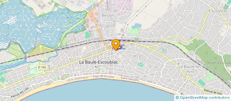 localisation de l'entreprise LECOMTE COIFFURE à LA BAULE-ESCOUBLAC