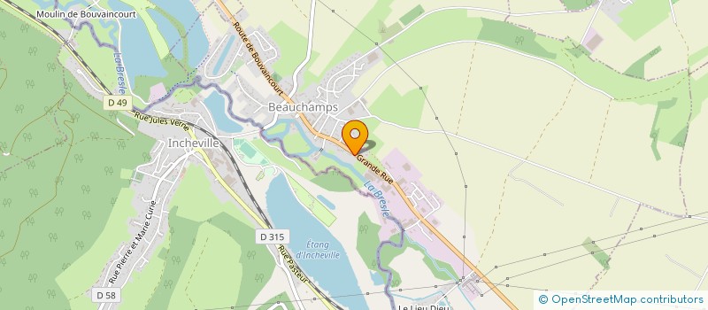 localisation de l'entreprise LECOMTE DEPANNAGE GRUES AUTOMATISMES  BEAUCHAMPS