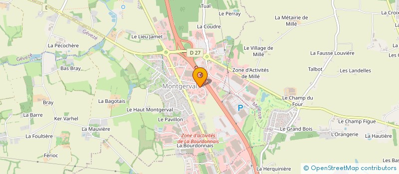 localisation de l'entreprise LECOMTE FACADES à LA MEZIERE