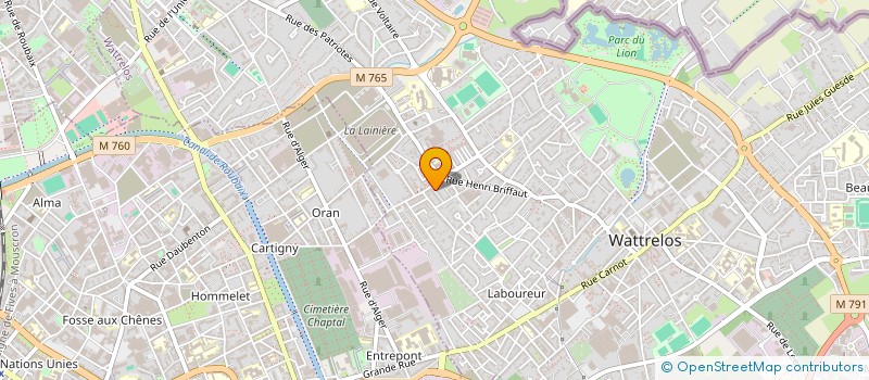 localisation de l'entreprise LECOMTE GENERATIONS  WATTRELOS