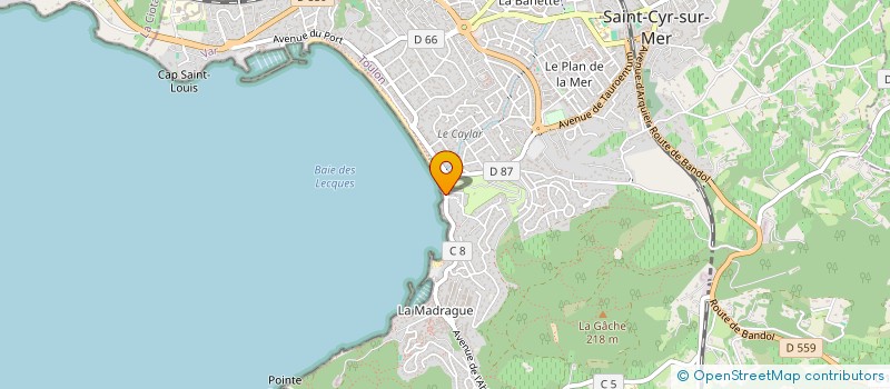 localisation de l'entreprise LECOMTE-GHEYSEN  SAINT-CYR-SUR-MER