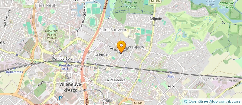 localisation de l'entreprise LECOMTE INDIVISION à VILLENEUVE-D'ASCQ