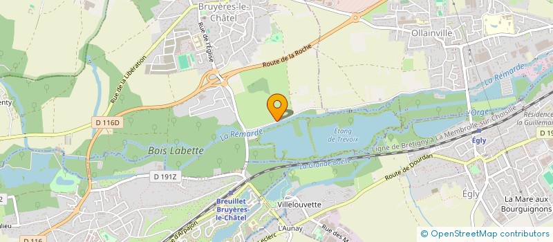 localisation de l'entreprise LECOMTE LANGE à BRUYERES-LE-CHATEL