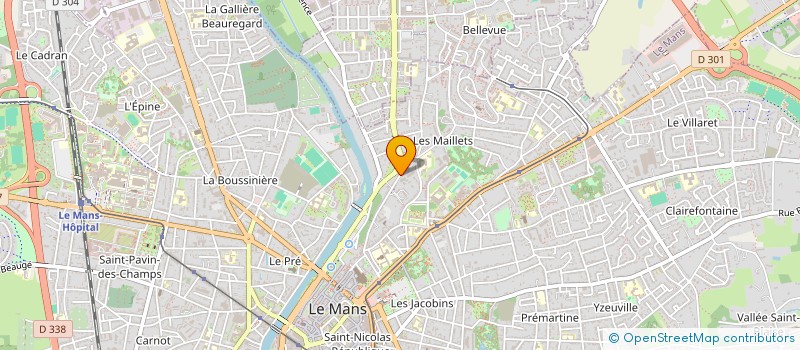 localisation de l'entreprise LECOMTE TONY  LE MANS