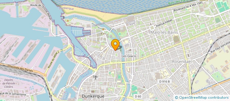 localisation de l'entreprise LECOMTE VERHOEVEN à DUNKERQUE