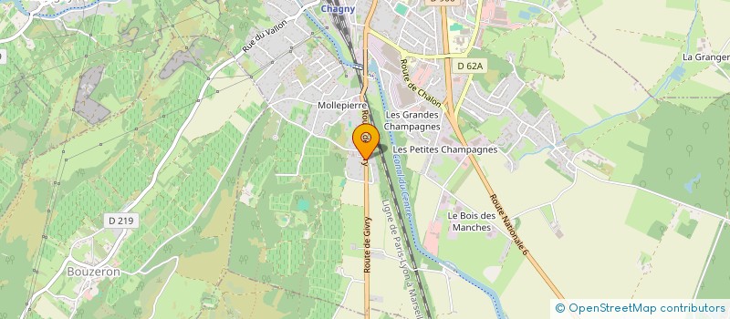 localisation de l'entreprise LECONTE FILS à CHAGNY