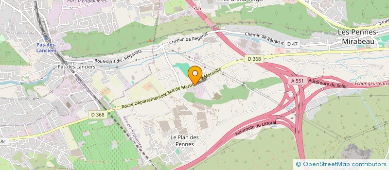 localisation de l'entreprise LECOPLAST à LES PENNES-MIRABEAU