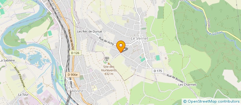 localisation de l'entreprise LECOQ à VICHY